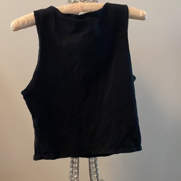 Black Crop Top - Picture 2 of 3
